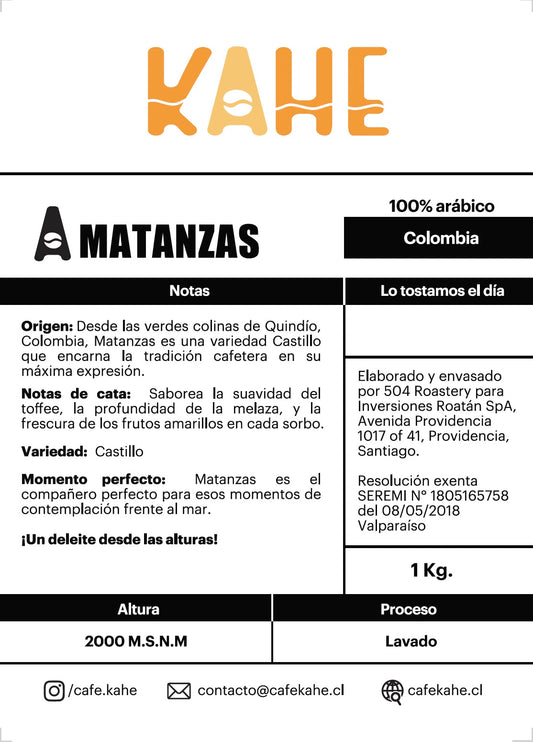 Café Matanzas - 1 Kg - Colombia